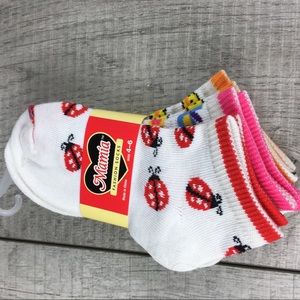 MAMIA Girls Socks Size 4-6 NWT